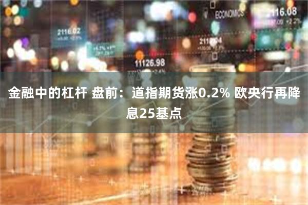 金融中的杠杆 盘前：道指期货涨0.2% 欧央行再降息25基点