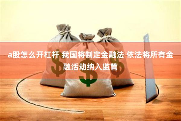 a股怎么开杠杆 我国将制定金融法 依法将所有金融活动纳入监管