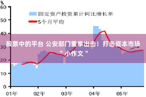 股票中的平台 公安部门重拳出击！打击资本市场＂小作文＂