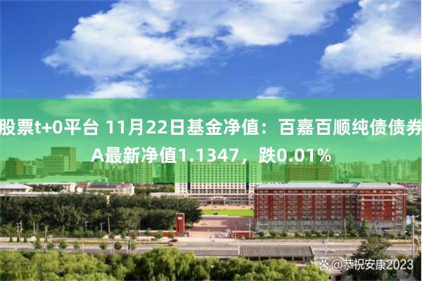 股票t+0平台 11月22日基金净值：百嘉百顺纯债债券A最新净值1.1347，跌0.01%