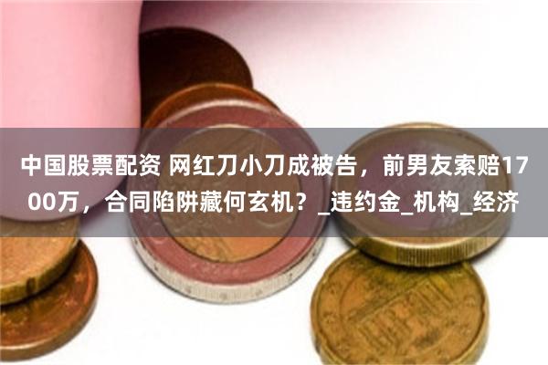 中国股票配资 网红刀小刀成被告，前男友索赔1700万，合同陷阱藏何玄机？_违约金_机构_经济