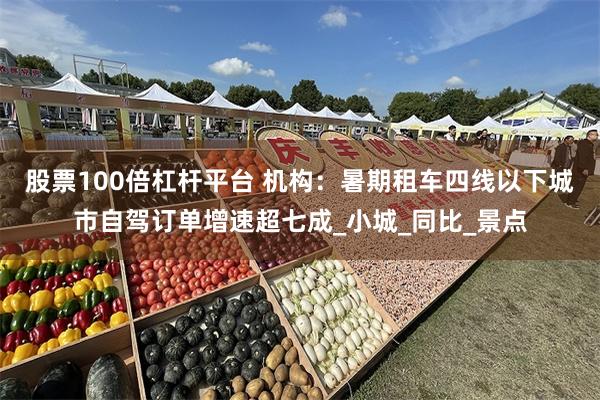 股票100倍杠杆平台 机构：暑期租车四线以下城市自驾订单增速超七成_小城_同比_景点